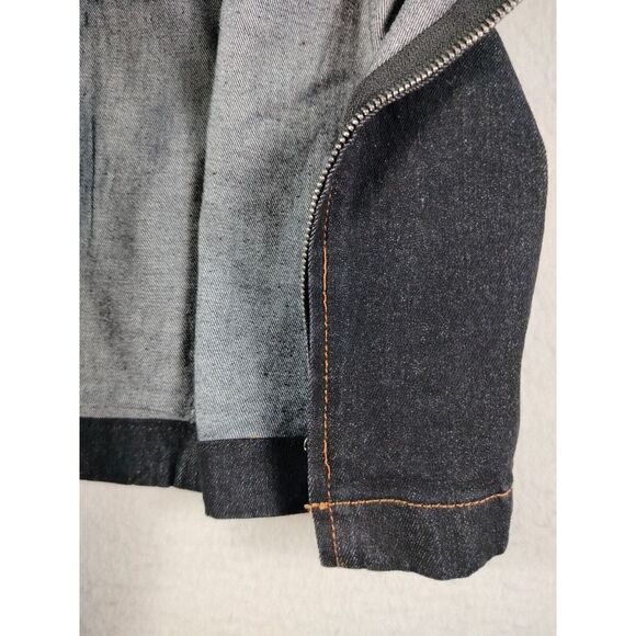 Chicways Denim Dress Women's Small Classiccore Minimalist Retro Basic  Full‎ Zip - Picture 6 of 9